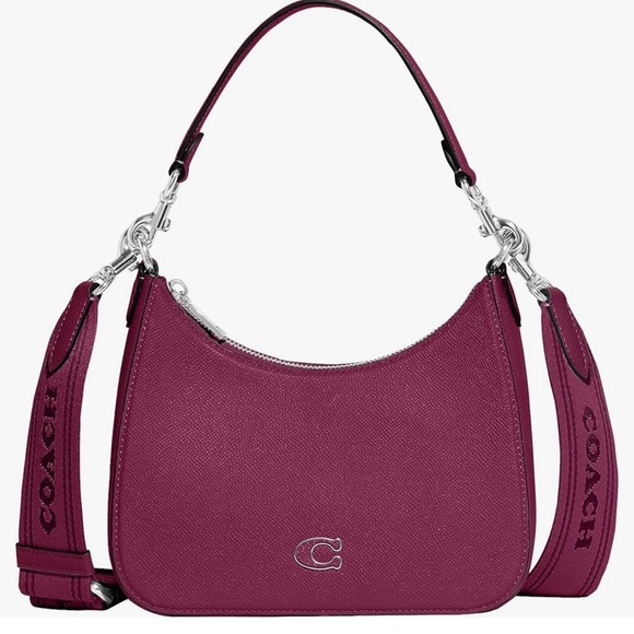 Coach Handbags - Coach Burgundy Shoulder Bag